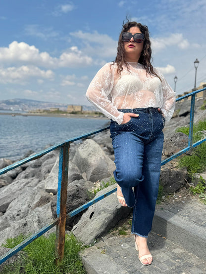Maglia merletto Bambi