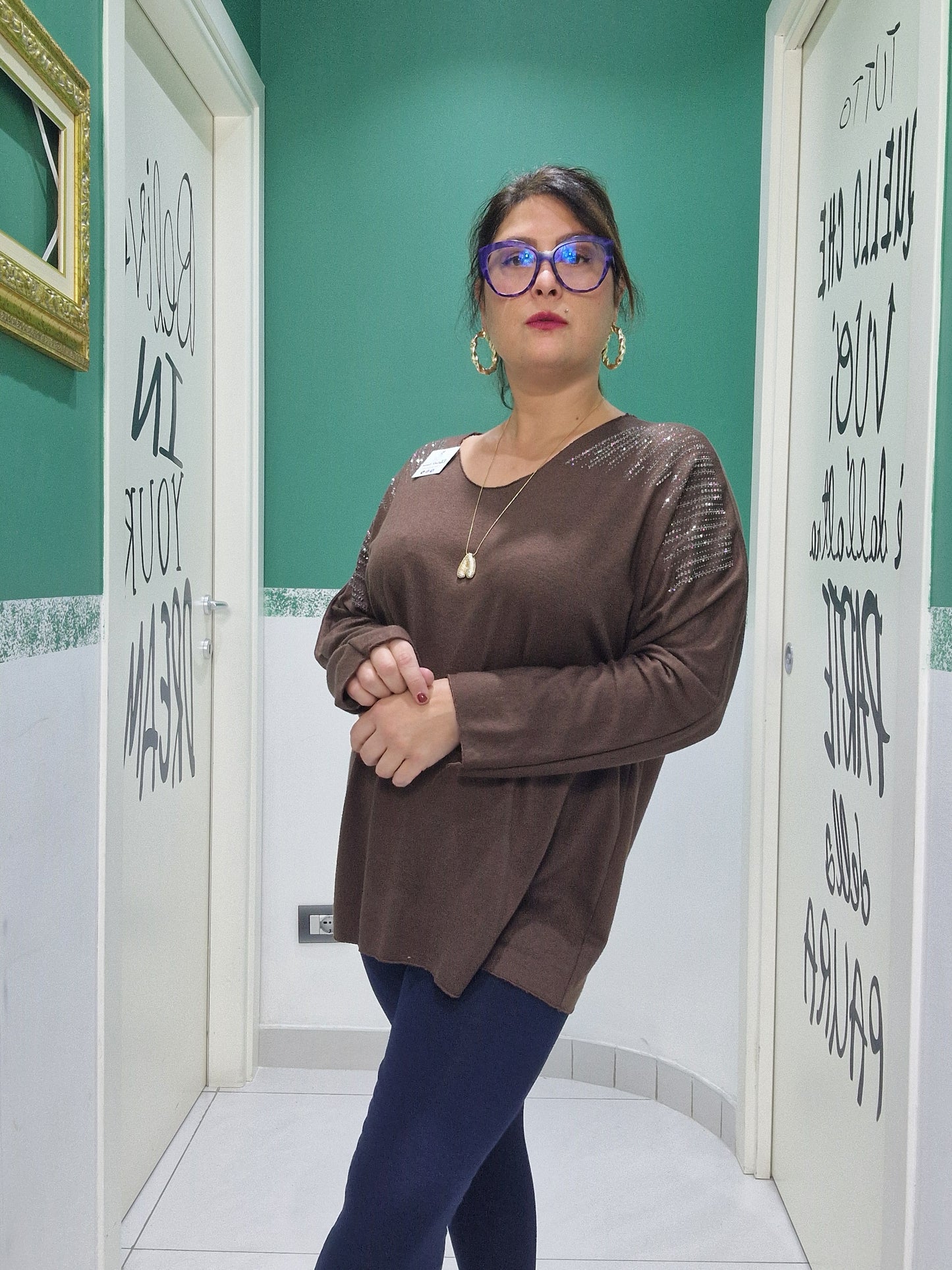 Maglia Salvaoutfit brillantinata