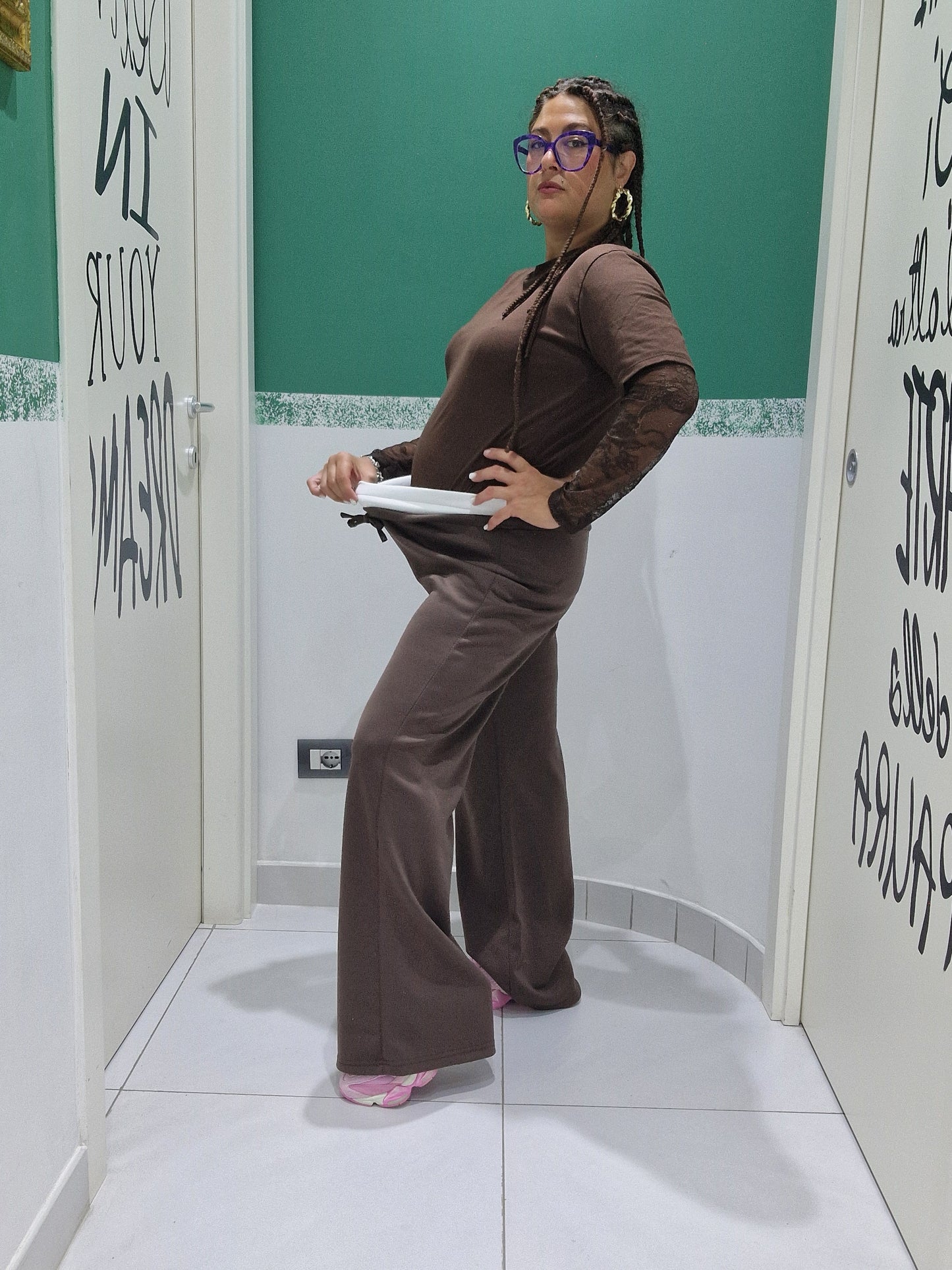 Pantalone bicolore