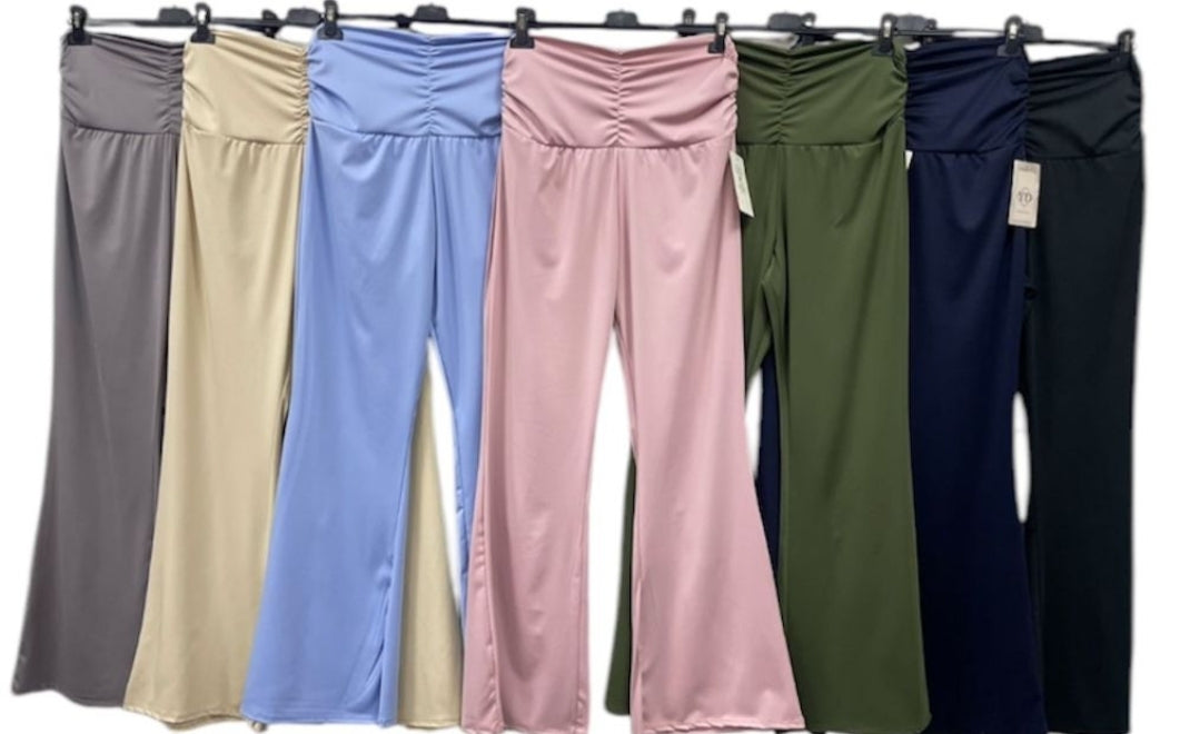 Pantalone zampa super vita alta