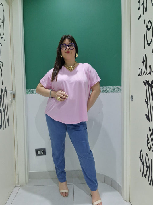 T-shirt spalla scesa