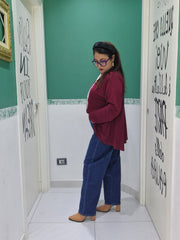 Maglia foulard oversize