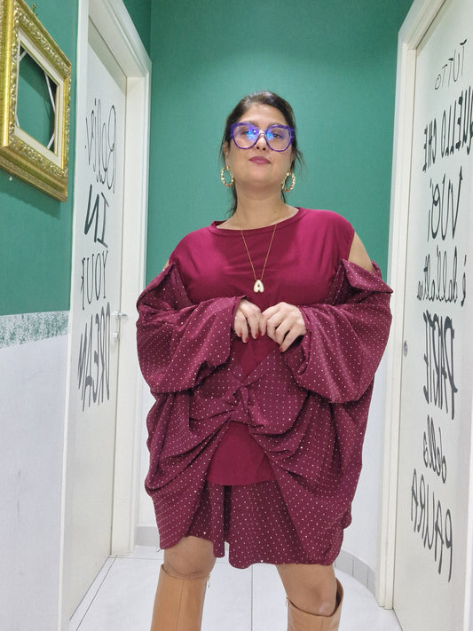 Casacca fiocco brillantinata