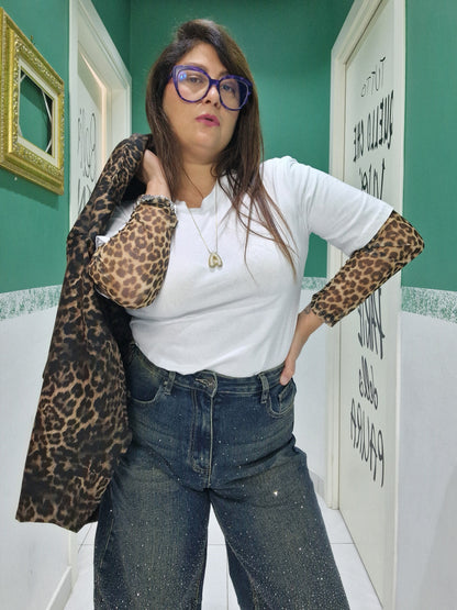 Jeans balloon sabbiato
