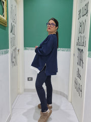 Felpa con zip laterali