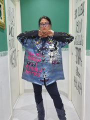 Giacca topolino effetto jeans