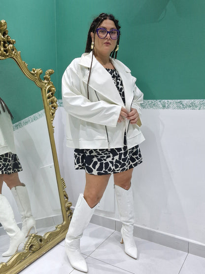 Chiodo oversize simil ecopelle