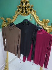 Maglia mezzo collo slim