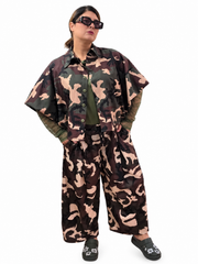 Camicia camouflage oversize