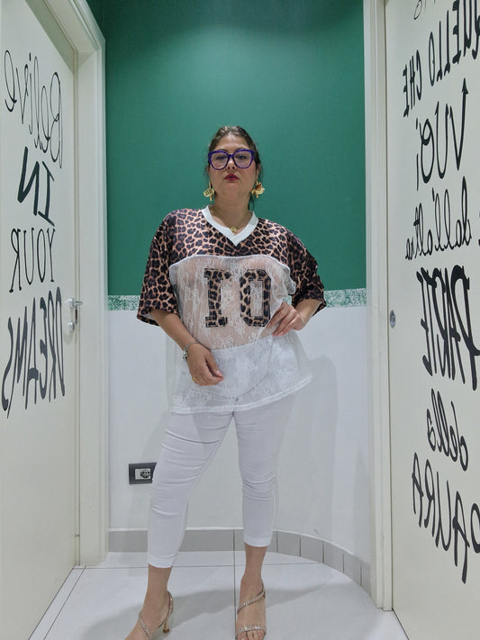 Shirt merletto e leopardo 01