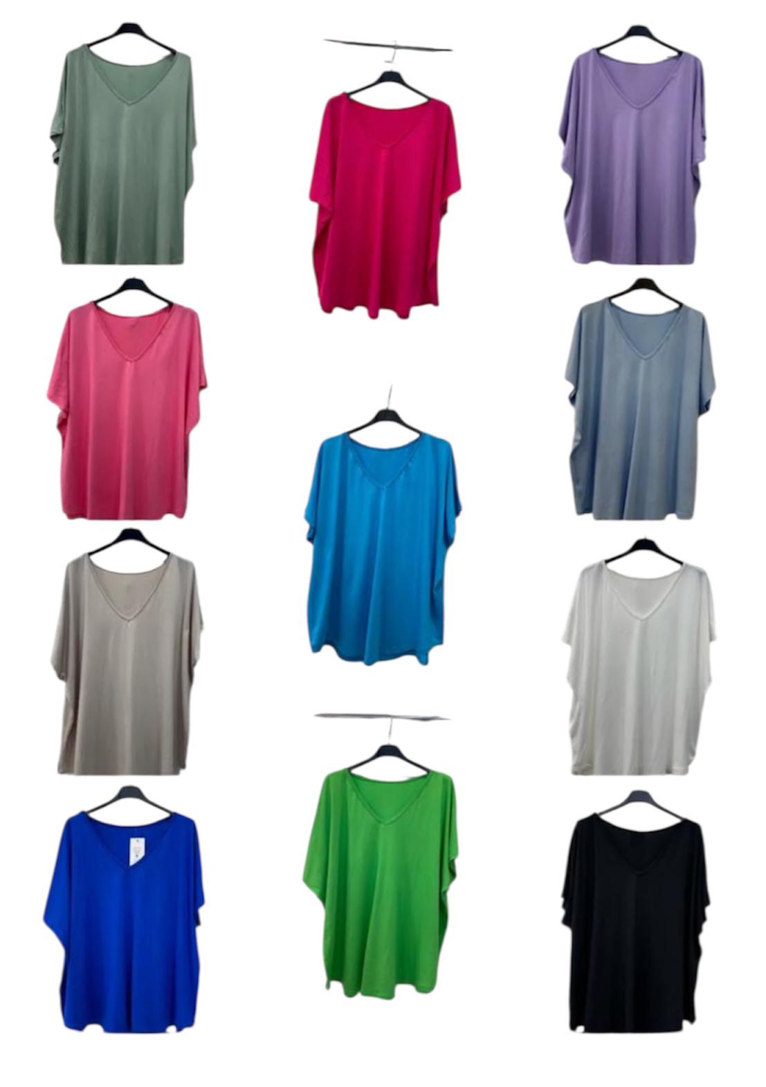 T-shirt spalla scesa