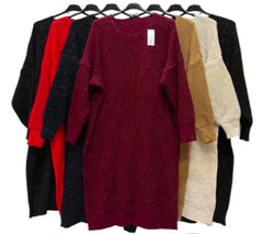 Abito in lana con filo lurex